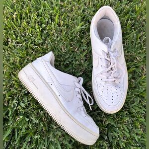 Nike air forces platform sneakers